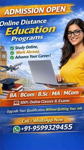 Online Distance Education Program | Admissions Open
