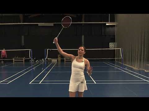 Badminton Basic Drop Shot Overhead