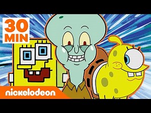 Spongebob | Momen Terbaik Perubahan SpongeBob dalam 30 Menit! | Nickelodeon Bahasa