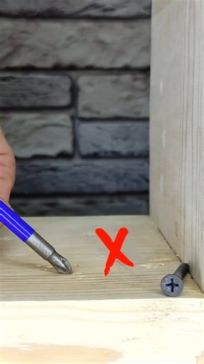 A trick that will help you easily and painlessly screw in a screw at an angle #DIYTips #HomeImprovement #ScrewItRight #HandyHacks #fblifestyle | Happy series