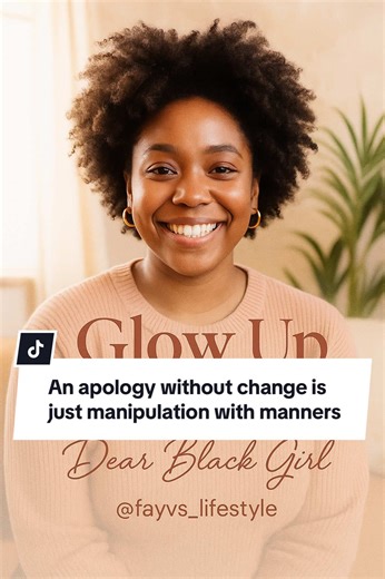 An apology without change is just manipulation with manners. Stop clapping for words that aren’t backed by action. Be honest; how many times does someone have to apologise for the same thing before you call it a pattern instead of a mistake? #valentinendaysale #apology #glowupmonday #mondayviralfilter #creatorsearchinsights