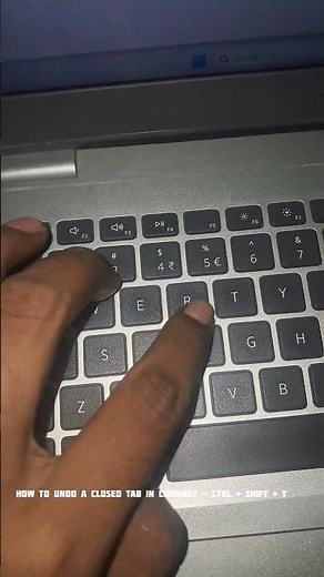How to undo a closed tab in Chrome? #shortcuts #youtubeshorts