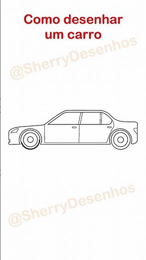 Como desenhar um carro fácil 🚗 #carro #desenhos #comodesenhar #desenhosfáceis #shorts