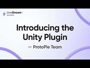 ProtoPie Livestream: Interactive Prototyping Made Easy with Unity Plugin | 3D Car & Game UI Demos