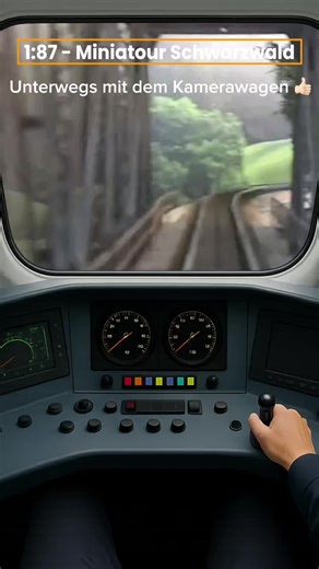 1:87 - Miniatour Schwarzwald - Modellbahn on Instagram: "Unser Kameratriebwagen fährt die Strecke zum Test ab. Wir haben die Kamera drauf gehalten und freuen uns gerade mächtig. #modellbahn #Modellbahnträume #livekamera"