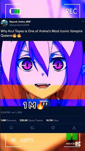 Why Krul Tepes is One of Anime’s Most Iconic Vampire Queens🔥❤️‍🔥🇨🇳 #kassava #asuka # #vampiresavior