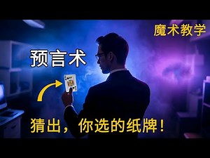 提前1天，猜出你选的扑克牌！Fool us魔术教学来了！3分钟就能学会
