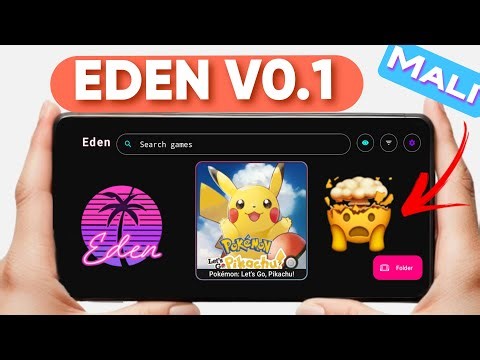 🚀NEW EDEN V0.1 Update - Pokemon Lets Go Pikachu Test in new version Mali Device + Best Settings