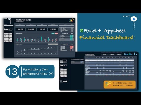 PART 13 : How to Build a Live Excel Financial Dashboard 📊 Connected to AppSheet 🔗