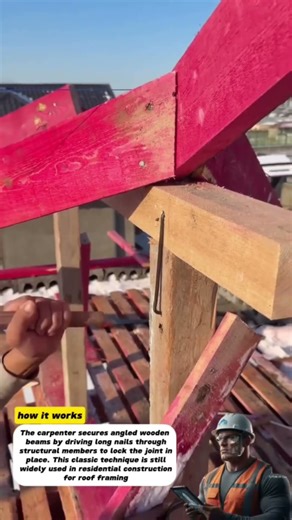 Traditional Timber Framing Connection Using Steel Nails | Old-School Carpentry Skills