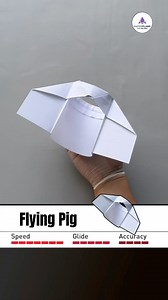 2.2M views · 10K reactions | How to fold paper airplane to fly far EASY - Paper airplane Flying Pig  #vvvreview #papercrafts #origami #diy #handmadeplane #paperairplane #paperplane | Vĩnh Hí | Facebook