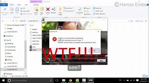 حل ارور Unarc.dll