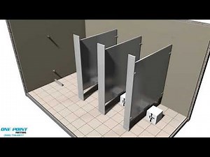 Bathroom Partition Installation of Stainless Steel NS 091421