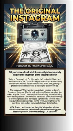 he Invention of the First Instant Camera! 📸😲