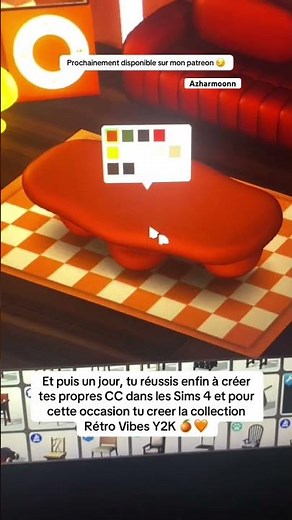 La Collection CC Sims 4 Retro Vibes Y2K enfin dispo sur mon patreon #sims4cc #youtubeshorts #sims4