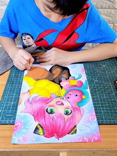 Anya Forger Drawing and Coloring Techniques