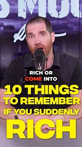 Warning If You Suddenly Become Rich | Rob Moore