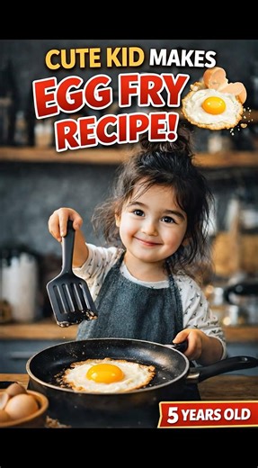 “Tiny Chef Cooking Egg Fry | So Adorable!”