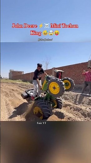 John Deere ⚡☠️ Vs Mini Tochan King 🤯😈 Nishu Deshwal Stunt #nishudaswal #shortsviral #shorts