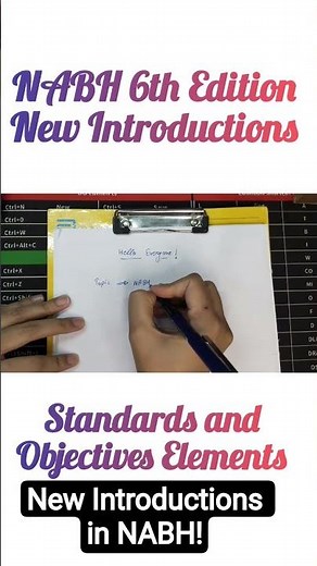 NABH 6th Edition | New Introduction in Standards #nabh #qci #nabh6thedition