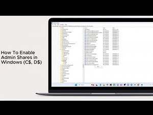 How To Enable Admin Shares in Windows (C$, D$)