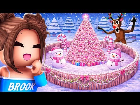 We Built The CUTEST CHRISTMAS BASE In 99 Nights In The Forest!