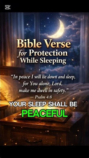 bible verse for protection while sleeping #shorts #eveningprayer #bibleverse #love
