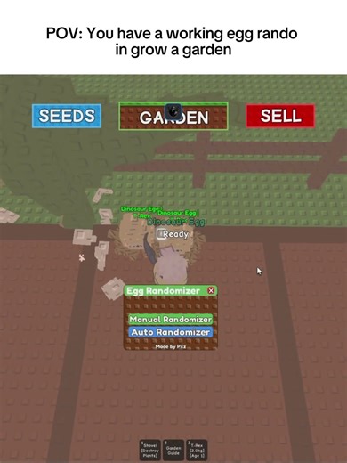 Newest Egg Randomizer Script In Grow a Garden #roblox #growagarden #fyp #foryou #viral