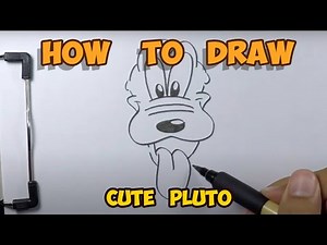 Drawing Pluto || How to Draw Pluto the dog from mickey Mouse
