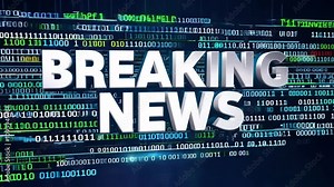 Newsroom Lights Flash: Camera Flash Effect with Urgent News Text breaking news