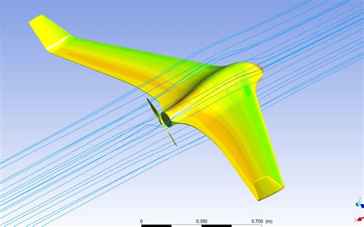 基于SCDM+FM+Fluent的螺旋桨+无人机模型的特性分析