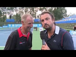 Henri Leconte interviews Thomas Muster at Optima Open