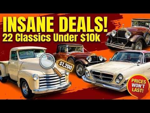 Owners Selling So Cheap? 23 Insane Vintage car Deals From $1,200 to $9,900