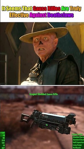 Yes... Gauss Rifle Is Here and Crushes Deathclaws! #Fallout #FalloutTVShow