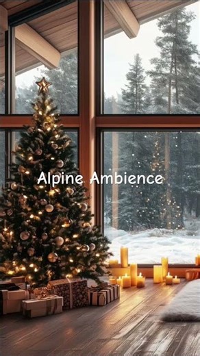 Snowy Alpine Christmas Ambience - Cozy, Calm And Relaxing Ambience - #shorts