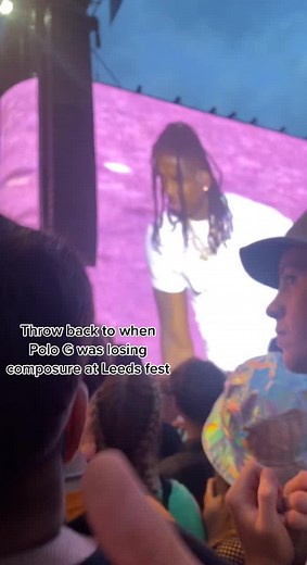 Polo G Losing Composure at Leeds Fest