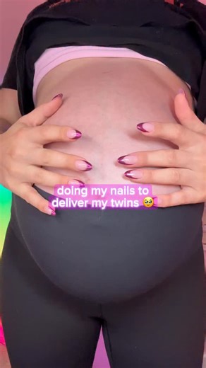 Madison McCollough on Instagram: "they’re finally here! 🥹 doing my nails to meet my twin daughters for the first time 🩷👯‍♀️ welcome to the world Juno & Gemma, when you’re old enough to understand I’ll show you this post and all the crazy videos of your dad painting my toenails during pregnancy 🤣 Using the NEW @ballpit_shop Killer Chromes collection, launching soon! 🔪Had to make sure @ballpit_shop spooky season continued while I’m “on maternity leave” (as I type this post lol) ⬇️ also used ⬇