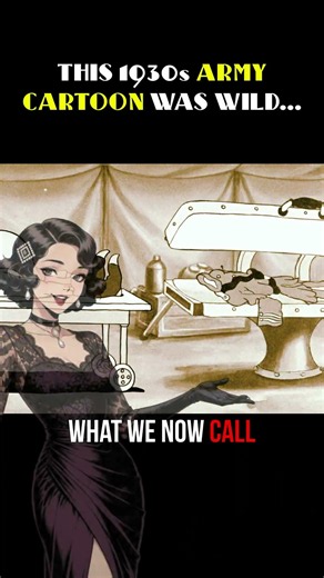 Why 1930s Army Cartoons Were So Wild 😳 #vintage #animation #shorts