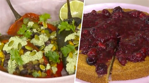 Stuffed poblano peppers and sweet corn cake: Get the recipes!