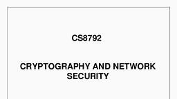 Unit 5 CS8792 CNS (1).pdf - Cryptography And Network - Notes - Teachmint