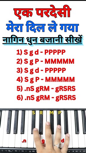 How To Play Nagin Dhun On Piano #harmoniumguru | Harmonium Guru