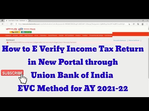 How to e-verify income tax return through Union net banking | How to e-Verify ITR using Net Banking