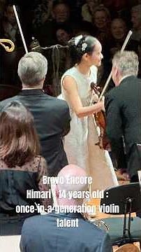 Young violinist #Himari with Orchestre de la Suisse Romande at Victoria Hall in #geneva #violin