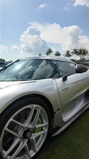 The Koenigsegg Jesko at MODA Miami.