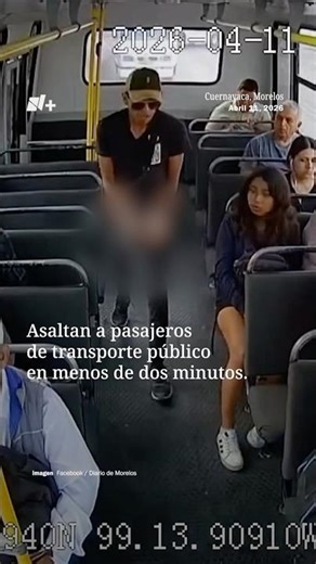 Así asaltan transporte público de Cuernavaca; en menos de dos minutos roban a todos los pasajeros