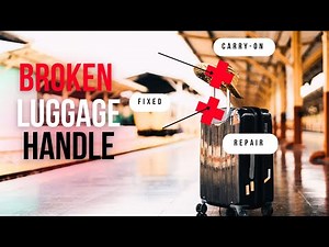 Fix Your Stuck Suitcase Handle FAST! DIY Luggage Repair for Broken Buttons & Jammed Handles ✈️🔧