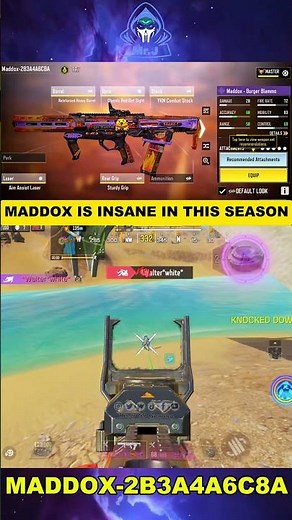 BEST Maddox BR Loadout for🔥 Zero Recoil + Long Range Domination