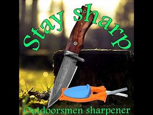 Sharpening Damascus knives with a Block sharpener is easy.