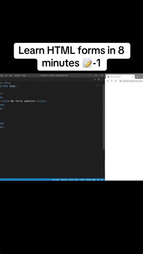 Learn HTML forms in 8 minutes 📝-1