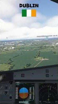 Atterrissage à Dublin #fs24 #dtta #flightsimulator #flightsimulator2024 #a320 #flight #avion